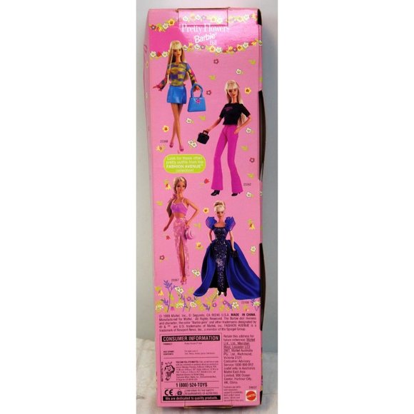 Vtg 1999 NEW Mattel Pretty Flowers Barbie Doll Figure Accessories Spring Garden - Picture 3 of 10